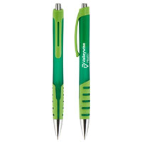 Two Tone Green Pen - In Stock